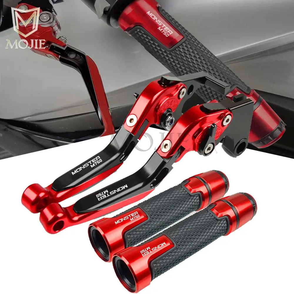 

Motorcycle Folding Brake Clutch Levers Handlebar Grips&Ends FOR DUCATI MONSTER M750 1994 1995 1996 1997 1998 1999 2000 2001 2002