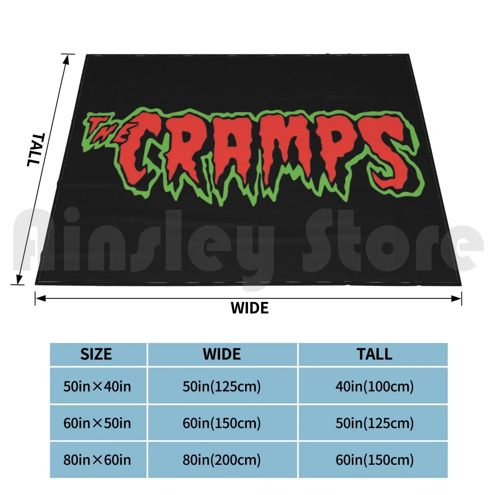 Cramps Blanket For Sofa Bed Travel Cramps The Cramps Band Punk Rock Psychobilly