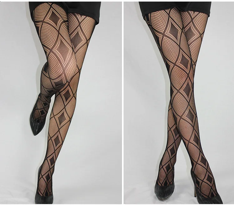 Fashion Womens Lady Girls Black Sexy Fishnet Pattern Jacquard Stockings Pantyhose Tights  skull Woman 1pcs dww36