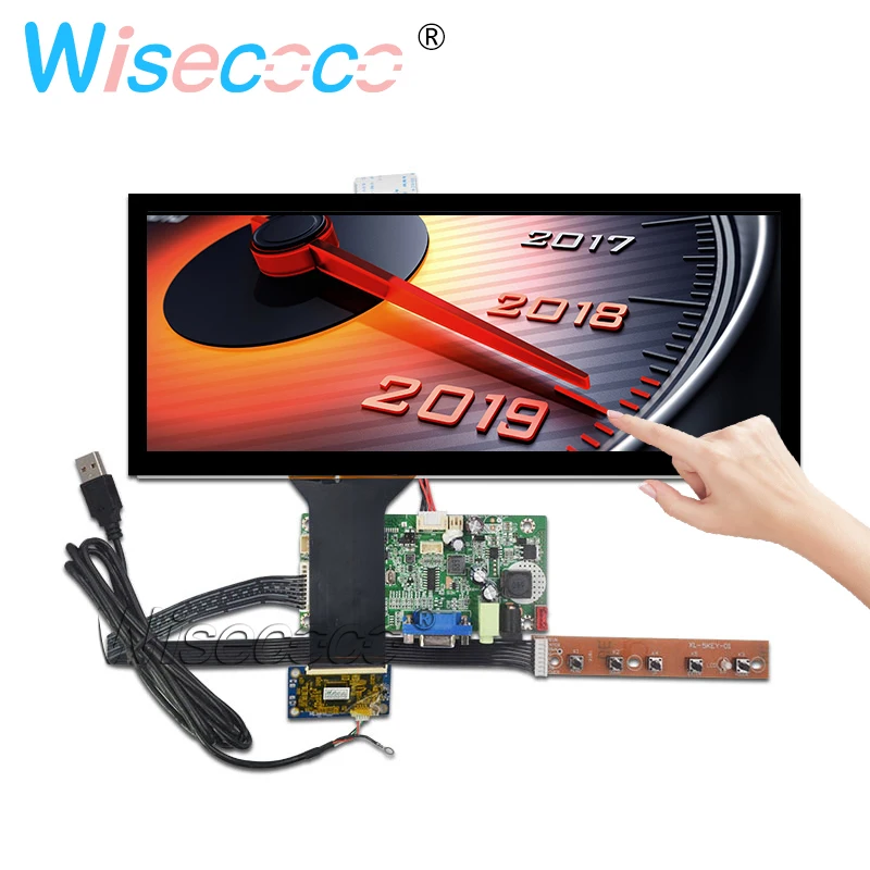 

12.3 inch 1920*720 HSD123KPW1-A30 LCD Touch Panel Bar Screen Car VGA LVDS drive board automotive display