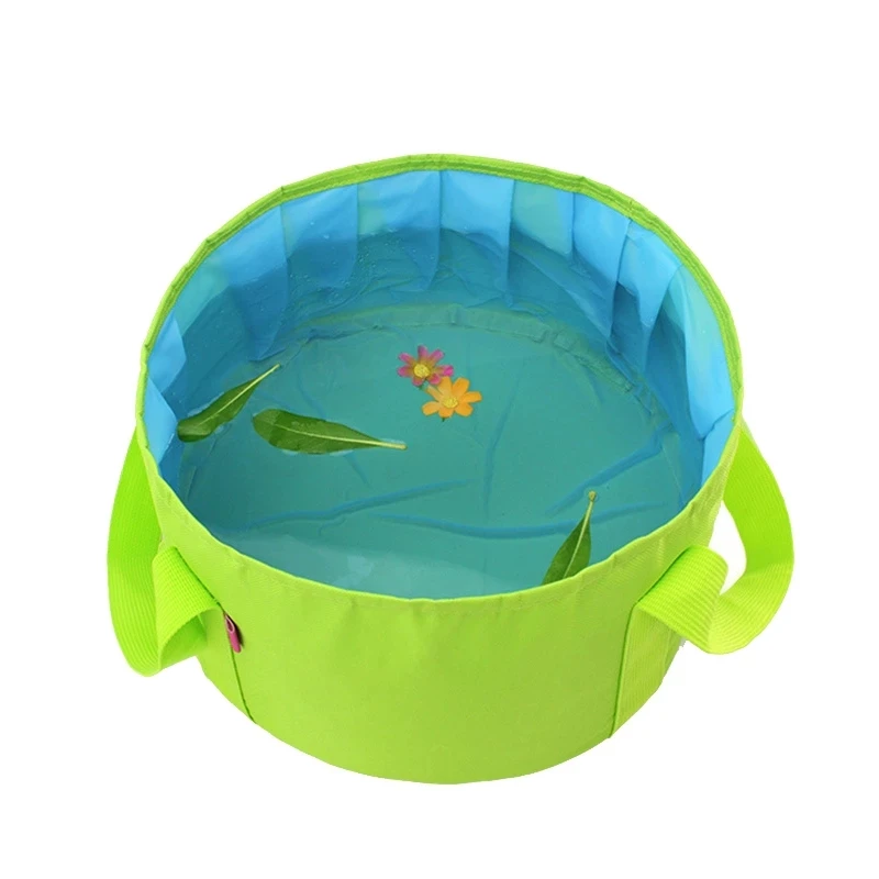 15L Fishing Bucket Multifunctional Foldable Basin Travel Camping Washbasin Bucket Fishing Folding Basin Foot Bath Foot soak Bag