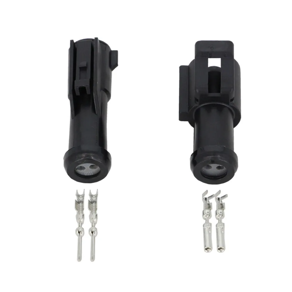 

5 Sets 2 Pin Automotive Connector Male And Female Connector Plug With Terminal DJ70210-1.5-11/21 2P