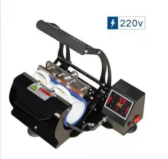 

Fastshipping ST-220 Mug Press Machine With 9OZ 11OZ 22CM Mug Wrap For Sports Bottle Vacuum Mugs Printing Heat Press Machine