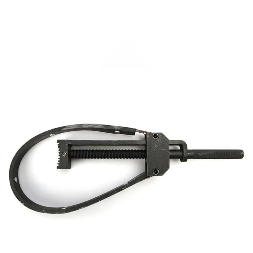 Gear and Pulley Puller with 6mm Thick Belt, Anti-slip Handle, Toothed Fixed Head for Flywheel Disk Front Clutch Disassembly