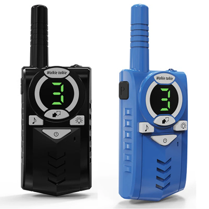 

2Pcs/set Children's walkie talkie T6 3 Channels wireless small mini civil walkie talkie micro USB 5V charging outdoor handheld