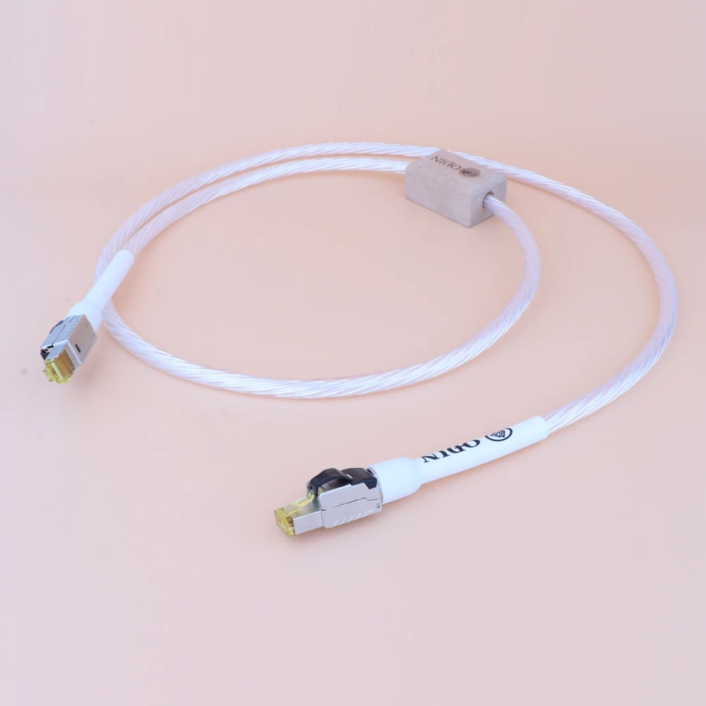 Nordost ODIN Ethernet Cable Cat8 Speed Lan Cable RJ45 Network Patch Cable with high purity silver plated conductor