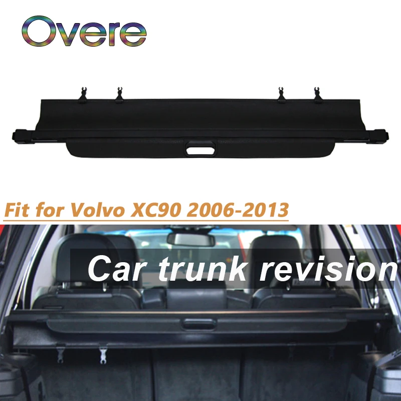 Overe 1Set Car Rear Trunk Cargo Cover For Volvo XC90 2006 2007 2008 2009 2010 2011 2012 2013 Security Shield Shade Accessories