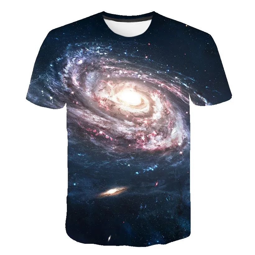 Vast Universe Galaxy graphic t shirts Summer fashion men's t-shirts With 3D Print Trend Handsome Casual O-Neck Hip Hop T-shirt