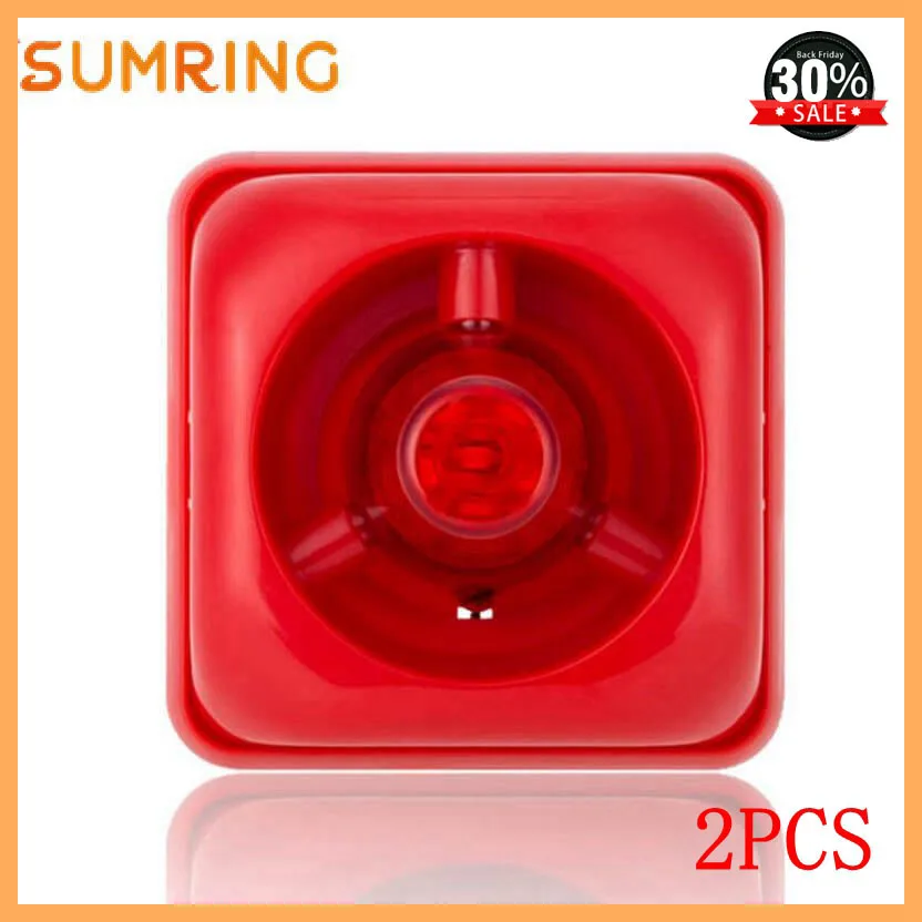 Sirena Alarma 12v Wired Strobe 24V Signal Warning Light Flash Siren Lamp Highlight Alarm Lamp for Alarm Security Home