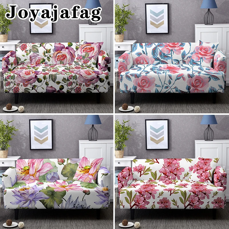 

Elegant Vintage Flowers Elastic Sofa Covers Washable Corner Couch Cover For Living Room All-cover L Shape Slipcovers Drop Ship