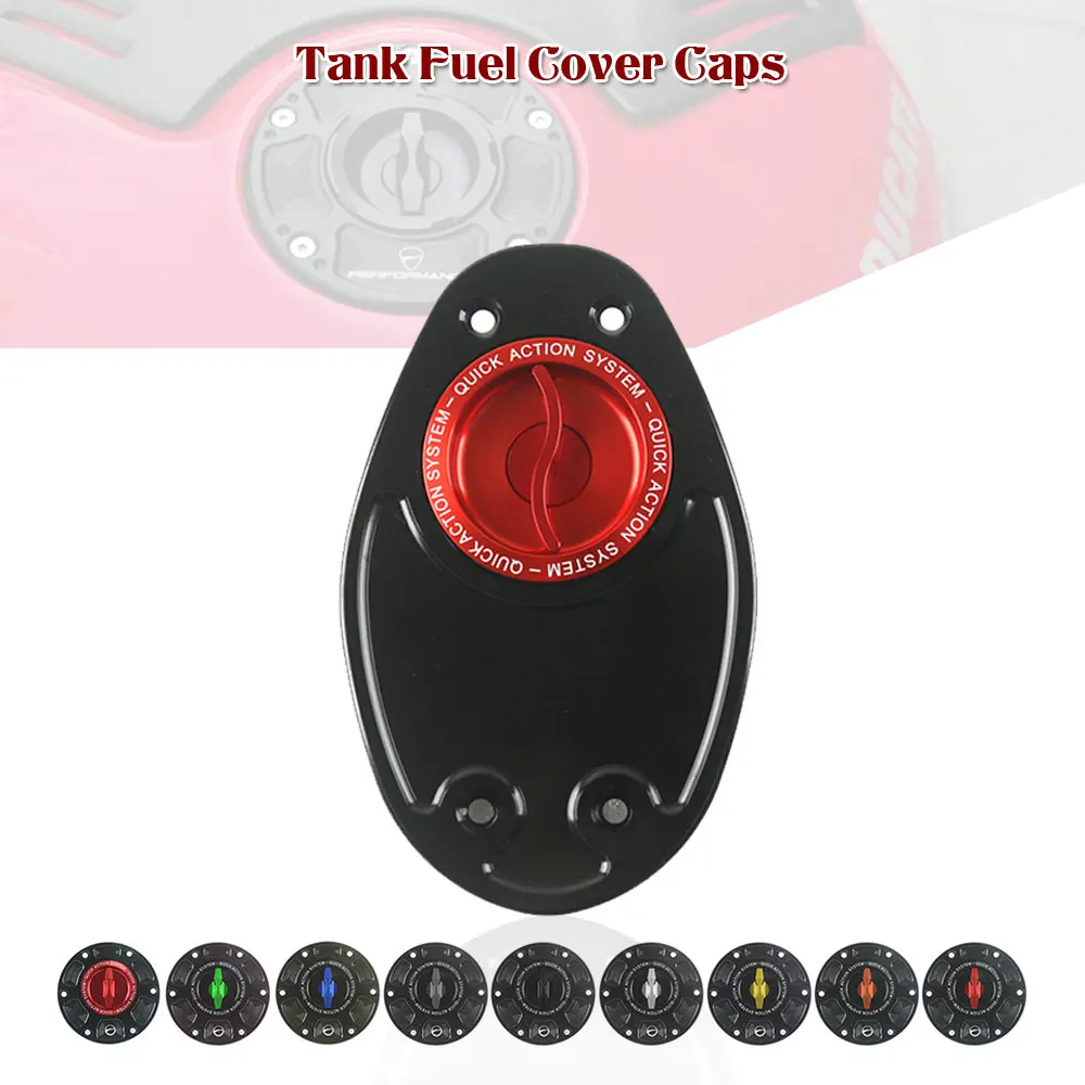 

Aluminum Keyless Motorcycle Accessories Fuel Gas Tank Cap Cover quick release FOR DUCATI GT1000 TOURING MULTISTRADA 1000/S