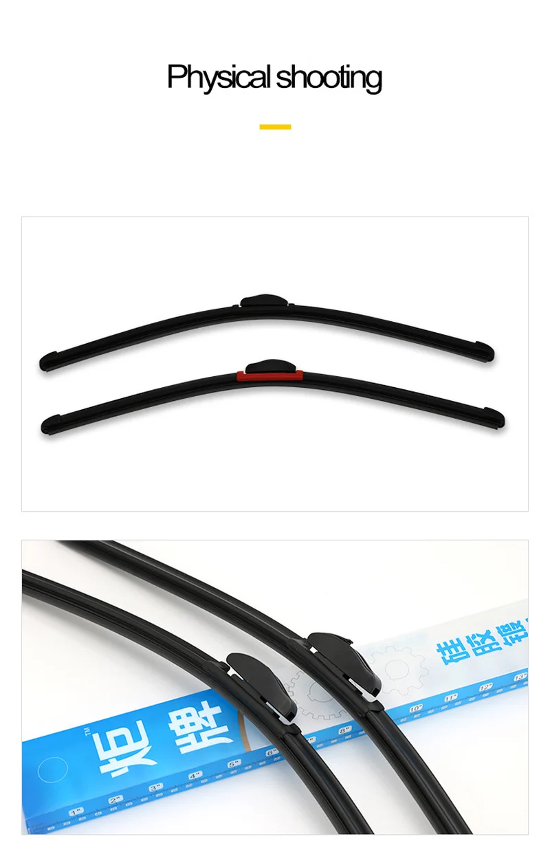 

Automotive Silicone Universal Multi-function Wiper U-type for Cars Bracketless Windscreen Wiper Soft Rubber Window Cleaner