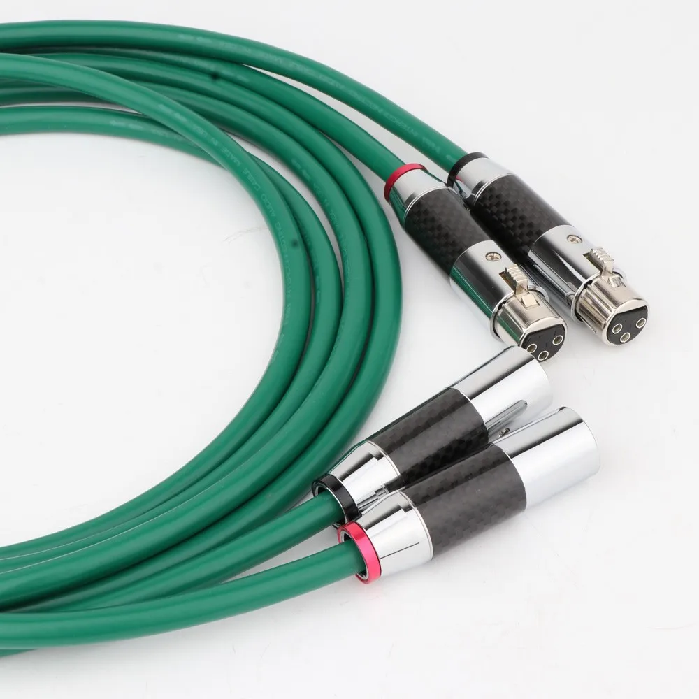 كابل الصوت ، سي فاي ، مطلي بالفضة ، 6N OFC ، هاي فاي ، XLR ، ذكر إلى أنثى ، جودة عالية