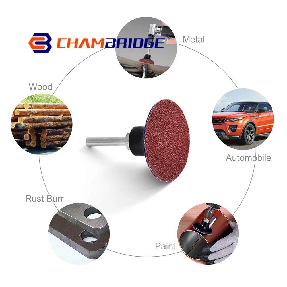 50mm R-Typ Schnell Ändern Discs Set 2 Zoll Zirkonia Schleifen Discs mit 1/4 "Halter für Sterben grinder Rost Farbe Entfernung Zubehör – Detail 6