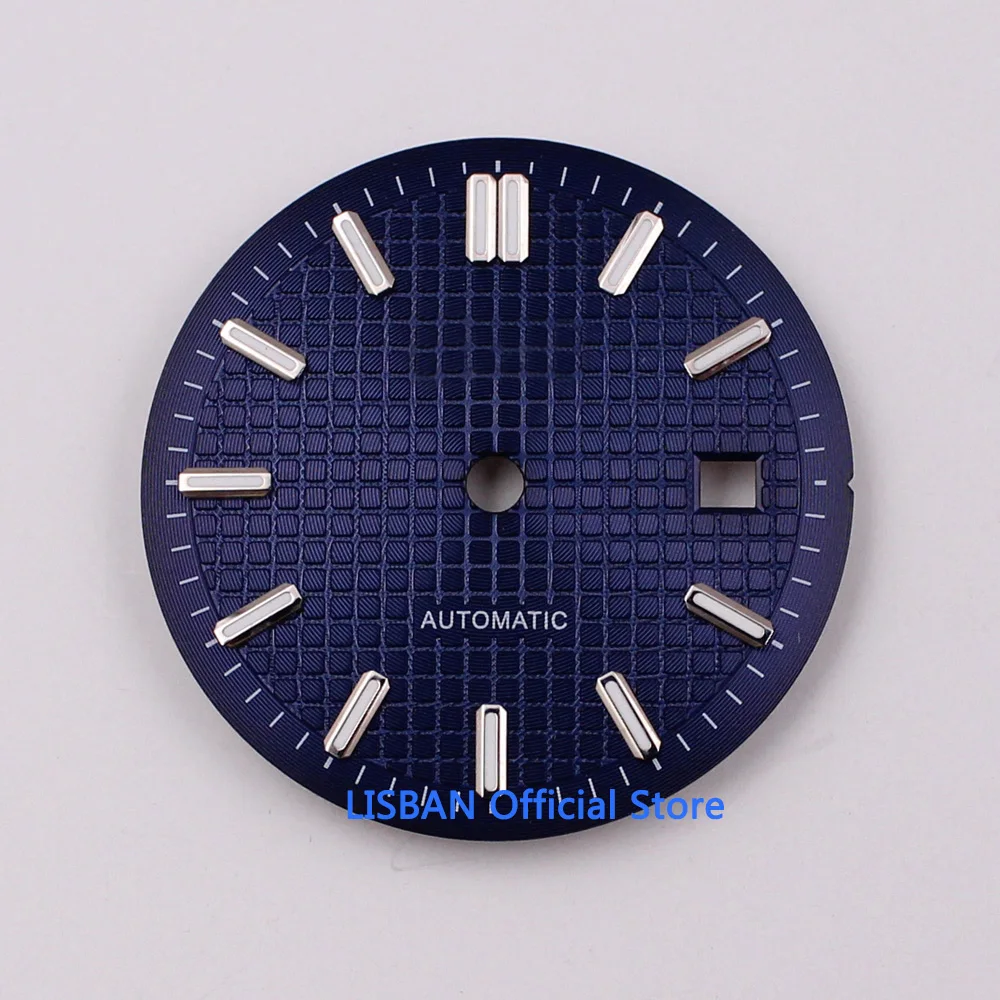 31mm sterile black blue silver gray watch dial fit NH35 ETA 2824 2836 Miyota 8205 8215 821A Mingzhu DG 2813 3804 movement