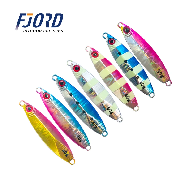 FJORD 30g Fishing Lure Metal Jig jigging Lure Fishing Lure Metal luminous Artificial baits Fishing Accessories