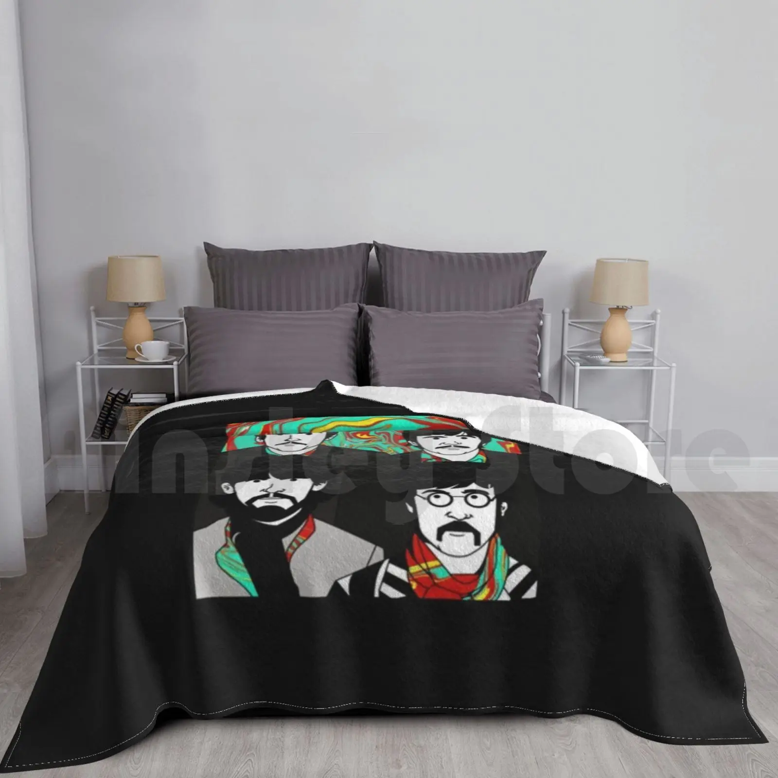 The Potrait Blanket Fashion Custom Art Parody Yesterday The Ringo Across The Universe Eleanor Rigby