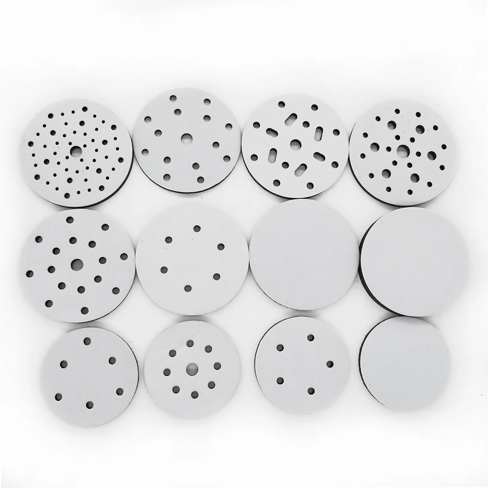2Pc 5/6Inch Interface Kussen Zachte Spons Stofvrije Oppervlaktebescherming Pad Haak En Lus Back Pad Voor Schuurschijf