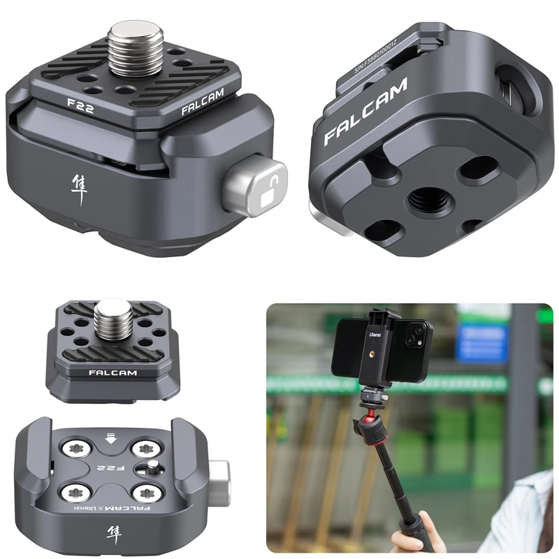 Ulanzi FALCAM F22 System szybkiego zwalniania ze śrubą 1/4 do mocowania podstawy F22 NATO Mount DSLR Camera Cage Tripod Quick Switch Adapter