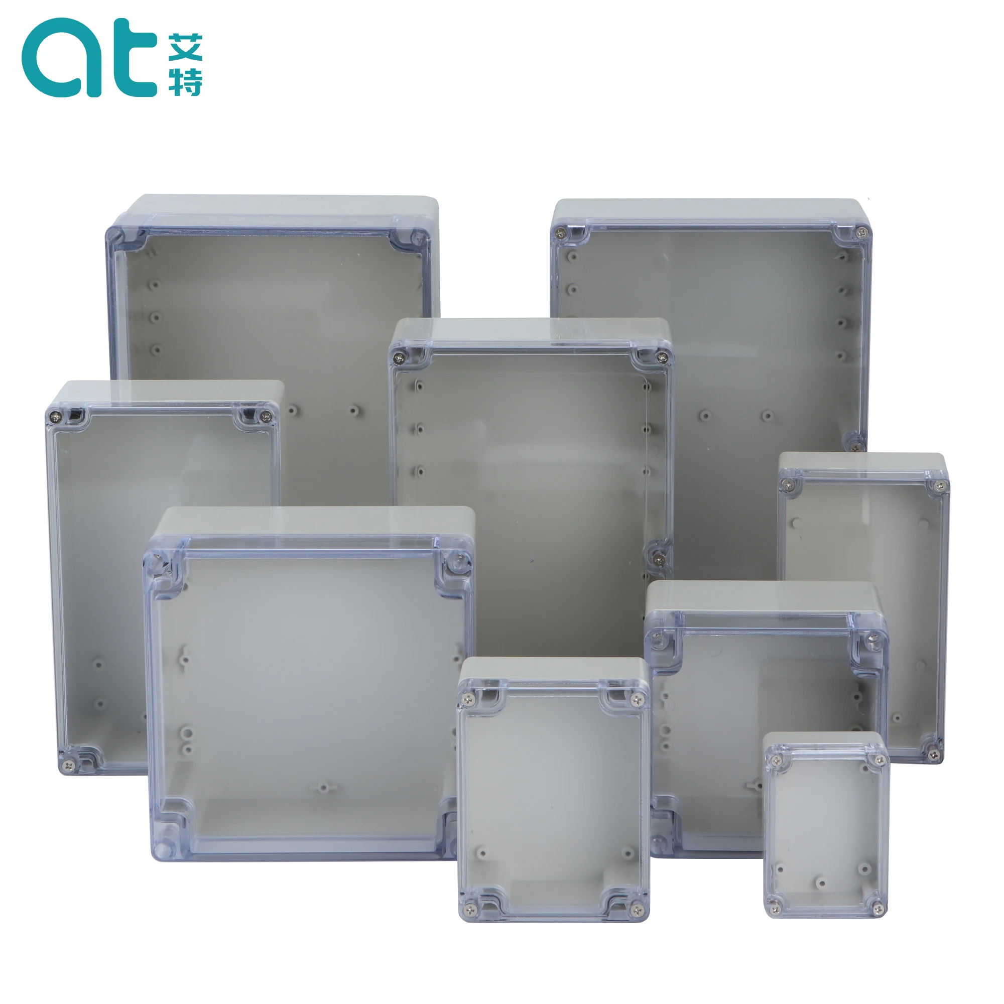 IP65  Series Transparent Cover Outdoor Waterproof DIY Electrical Junction Box ABS plastic Enclosure Case Distribution box