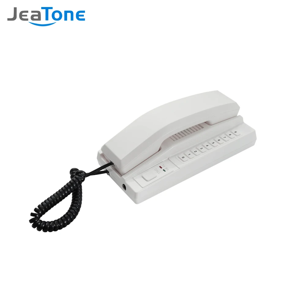 Jeatone Telephone Intercom 433MHzWireless Secure Interphone Handsets Expandable for Warehouse Office Apartment Maison Home Phone