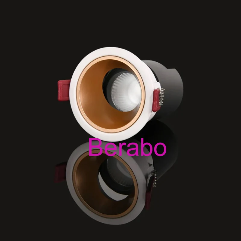 High-End Dimmbare LED COB Strahler Deckenleuchte AC110V220V 9W 12W 20W 30W 36W Aluminium Einbau-Downlights Runde Panel Licht – Detail 12