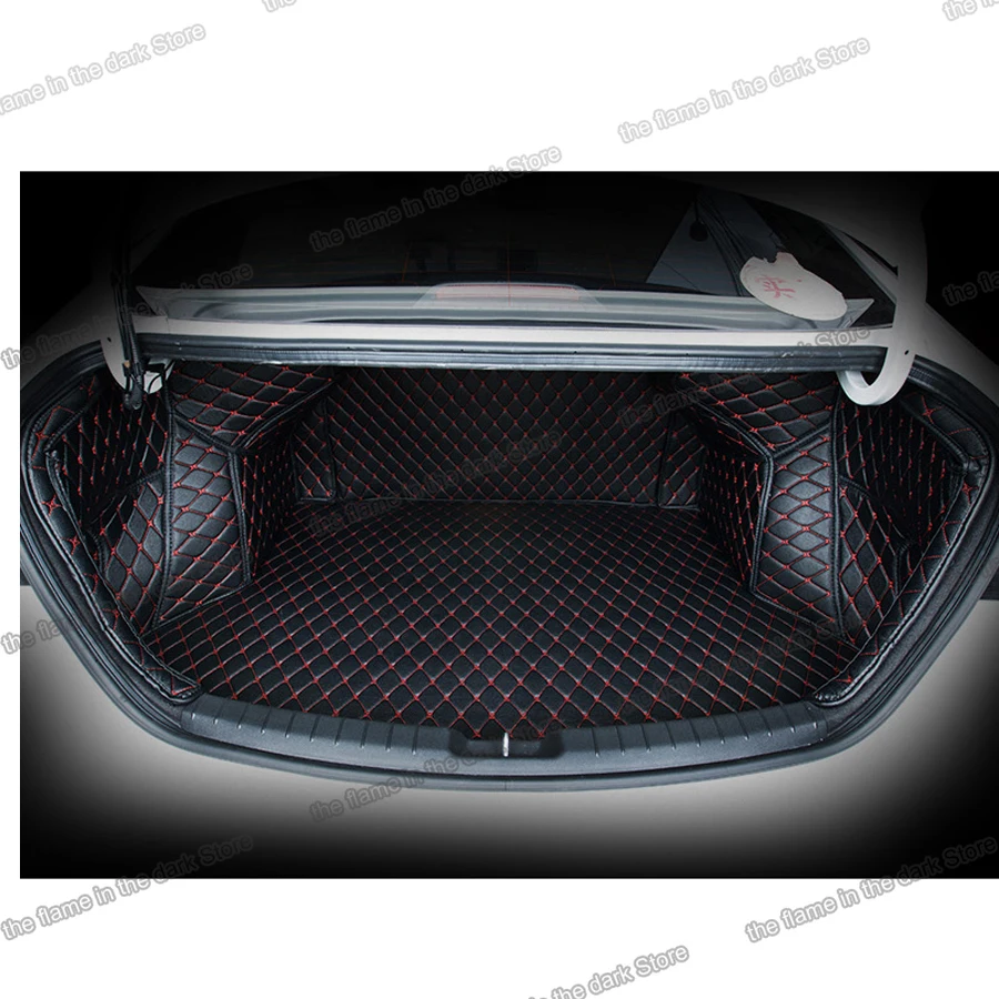 

Leather Car Trunk Mat Cargo Liner for hyundai elantra 2016 2017 2018 2019 2020 avant AD accessories interior rear boot styling