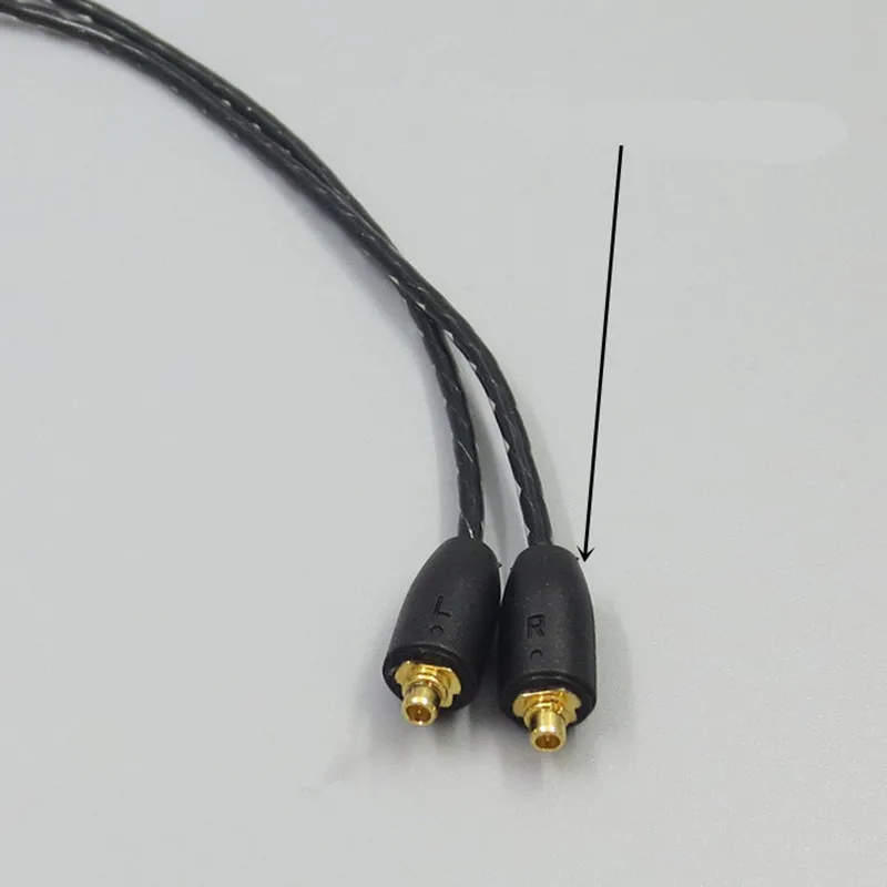 Ersatz-Audiokabel für Shure MMCX SE215 SE425 SE535 SE846 UE900 für Westone Kopfhörer Schwarz Blau Rot 23 AugT1 – Detail 3