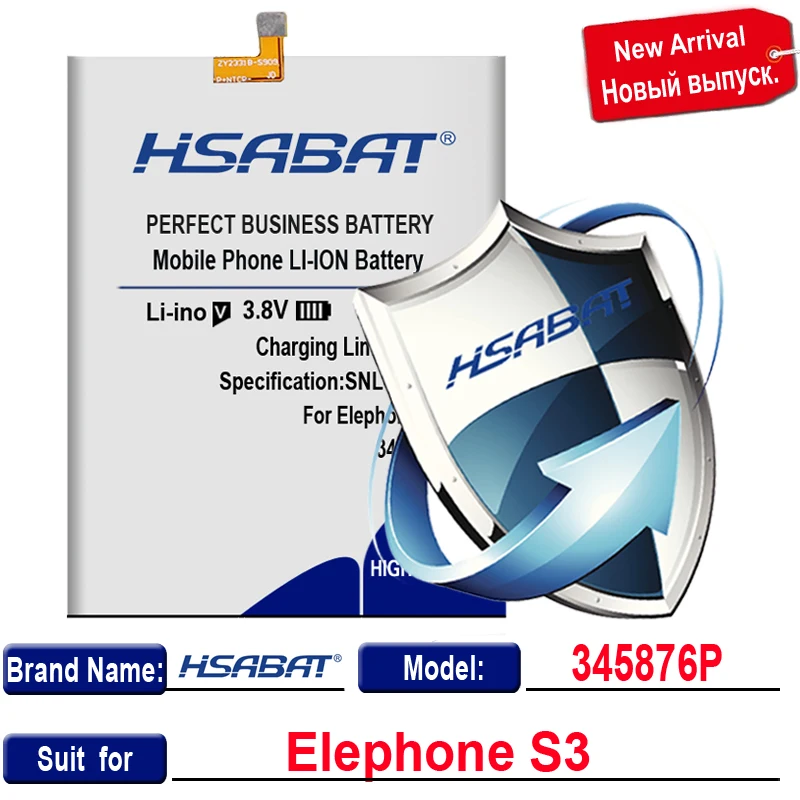 Аккумулятор HSABAT 3600 мАч 345876P для Elephone S3
