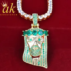 Jesus Jewelry Pendant Necklace for Men Hip Hop Rock Street Style Jewelry