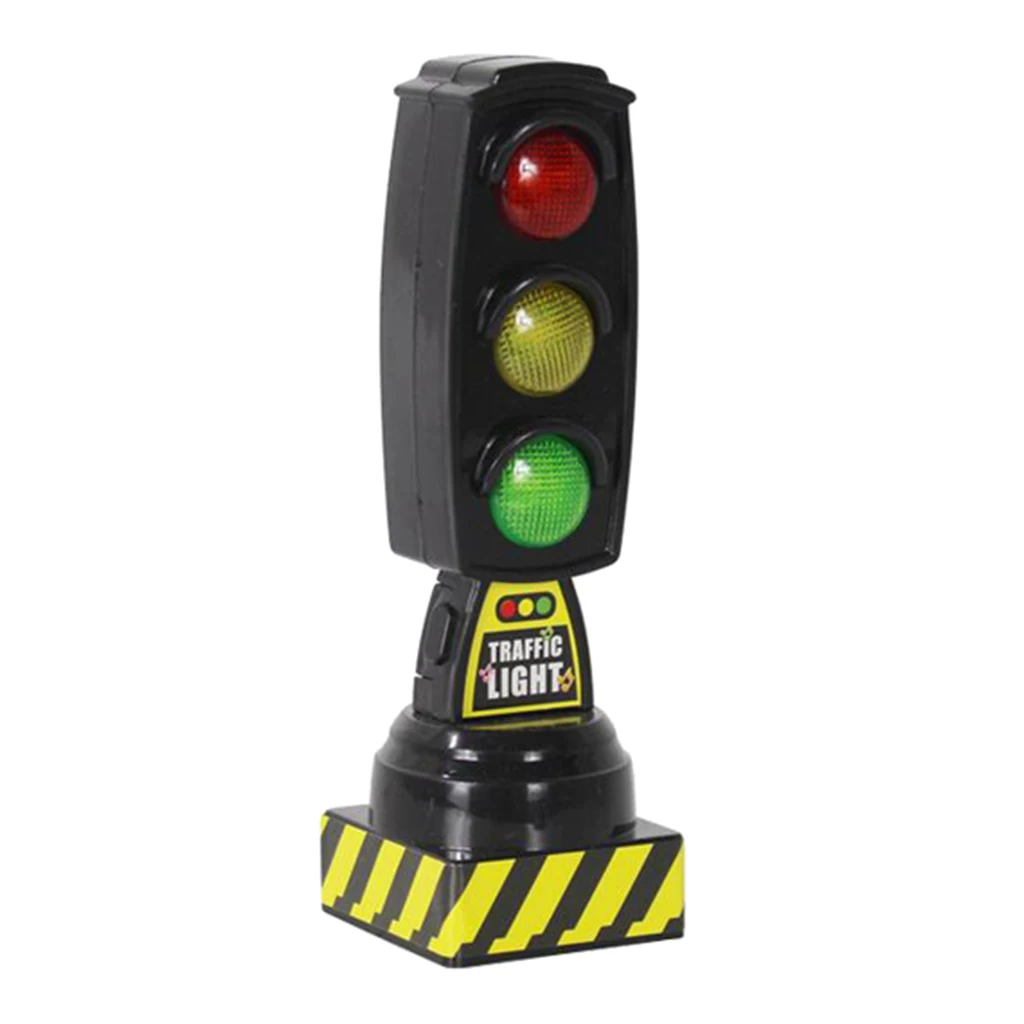 จำลอง Miniature การจราจรรุ่นแผนที่ป้าย Acoustooptic LED ของเล่นเด็กของเล่น