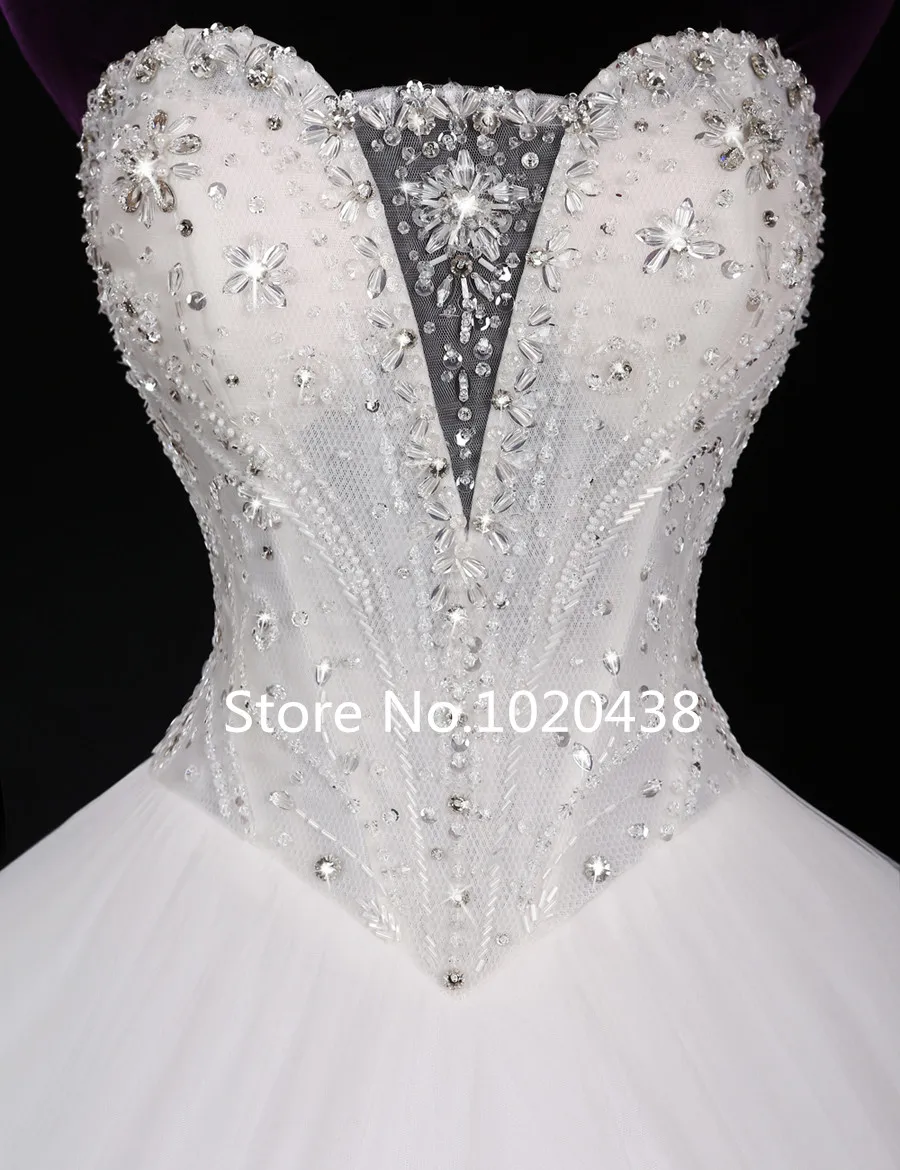 Robe de mariée en dentelle sans bretelles, nouvelle Collection 2016, avec des Appliques en cristal, Design de luxe, petites fleurs, sur mesure, nouvelle Collection