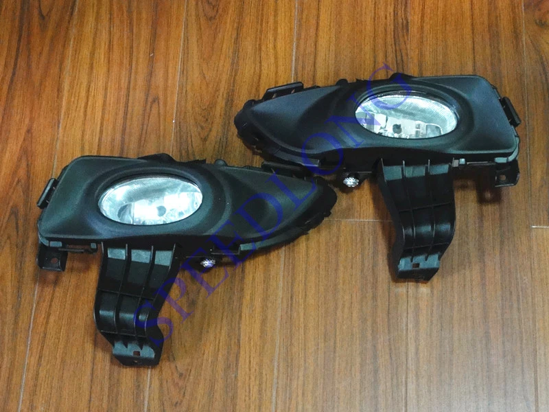

2 Pcs/Pair RH and LH Front bumper fog lamps fog lights with cover Bracket for Mazda 3 2003-2005