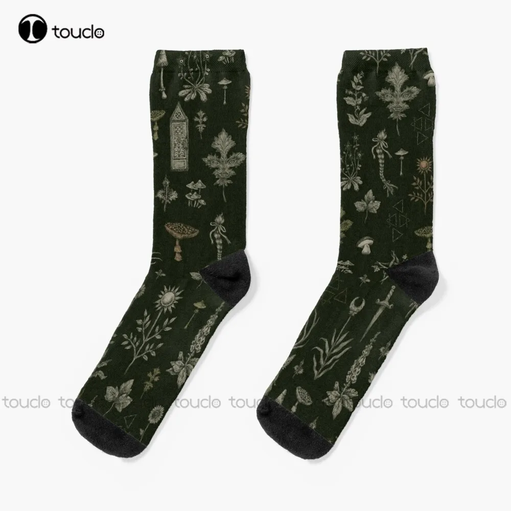 Forest And Field Guardian  Socks Fun Socks Personalized Custom Unisex Adult Teen Youth Socks 360° Digital Print Hd High Quality