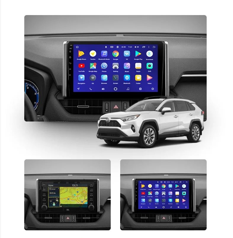 car dvd player For Toyota RAV4 2018 2019 2020  Android 10.0 GPS Navigation Multimedia Auto Radio Player  stereo HeadUnit dsp BT