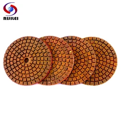 4PCS/Set 3 Inch Diamond Polishing Pads Copper Bond Wet Polishing Pad for Granite Marble Concrete Floor Grinding Disc