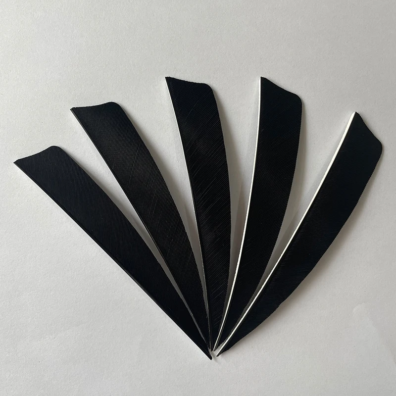 50 Pcs 4 Zoll Carbon Pfeil Federn Befiederung RW Schild Cut Türkei Federn Fletches Bogenschießen Bogen Jagd Zubehör