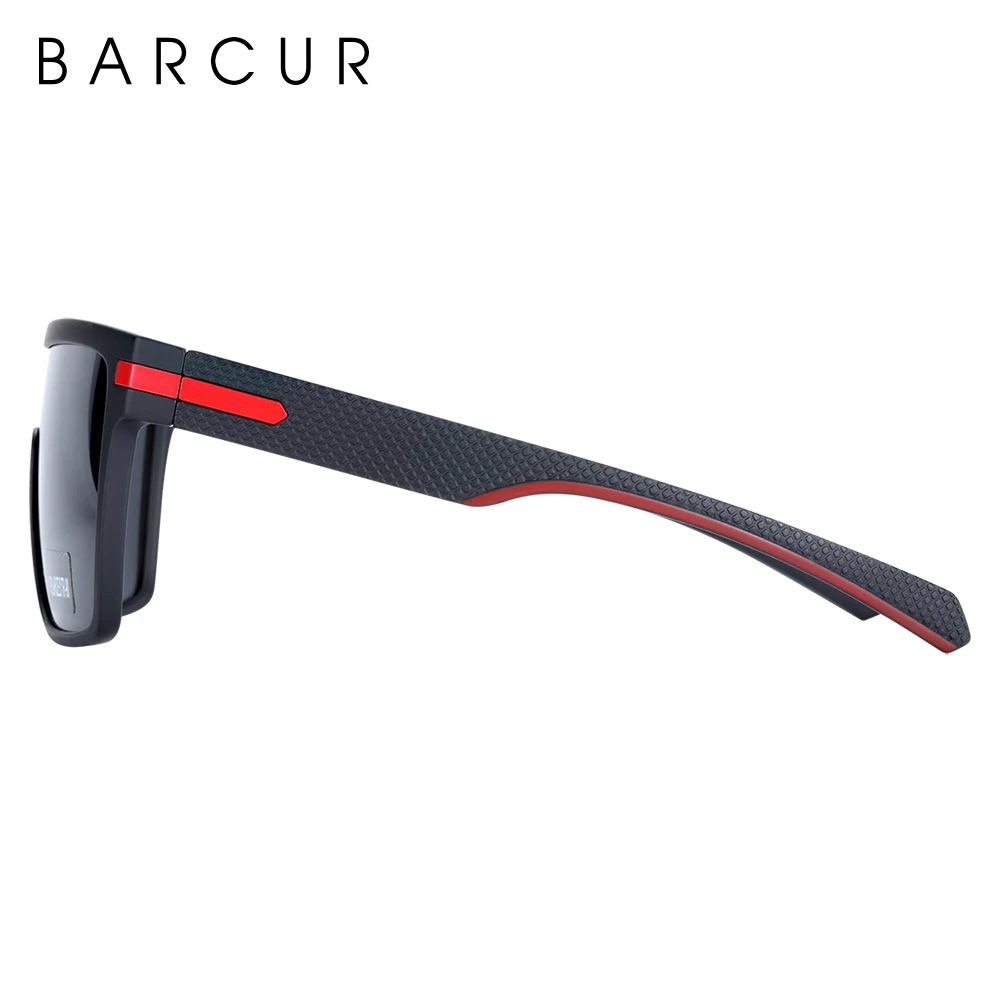 BARCUR Oversized Polarized Sunglasses Men Square Sun glasses Driving Googles gafas oculos de sol
