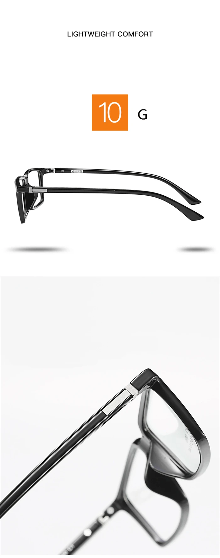 0 -0.5 -0.75 bis -6.0 blaues Licht blockiert Kurzsichtig keit Brillen Männer tr90 quadratische kurzsichtige Brille für Frauen – Detail 4