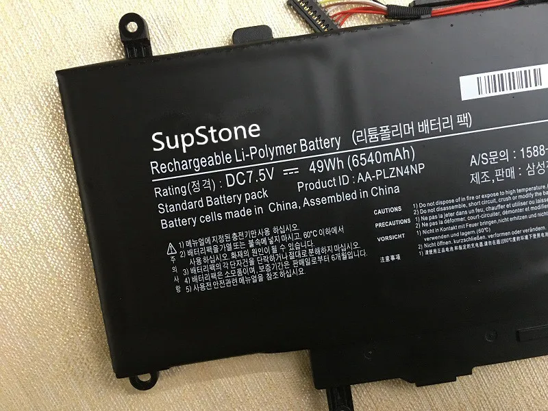 Imagem -03 - Supstone-bateria do Portátil para Samsung Aa-plzn4np Ativ Pro Xe700t1c Xq700t1c Xq700t1c-a52 Xe700t1c-a01be A02de A03pl A05uk Novo