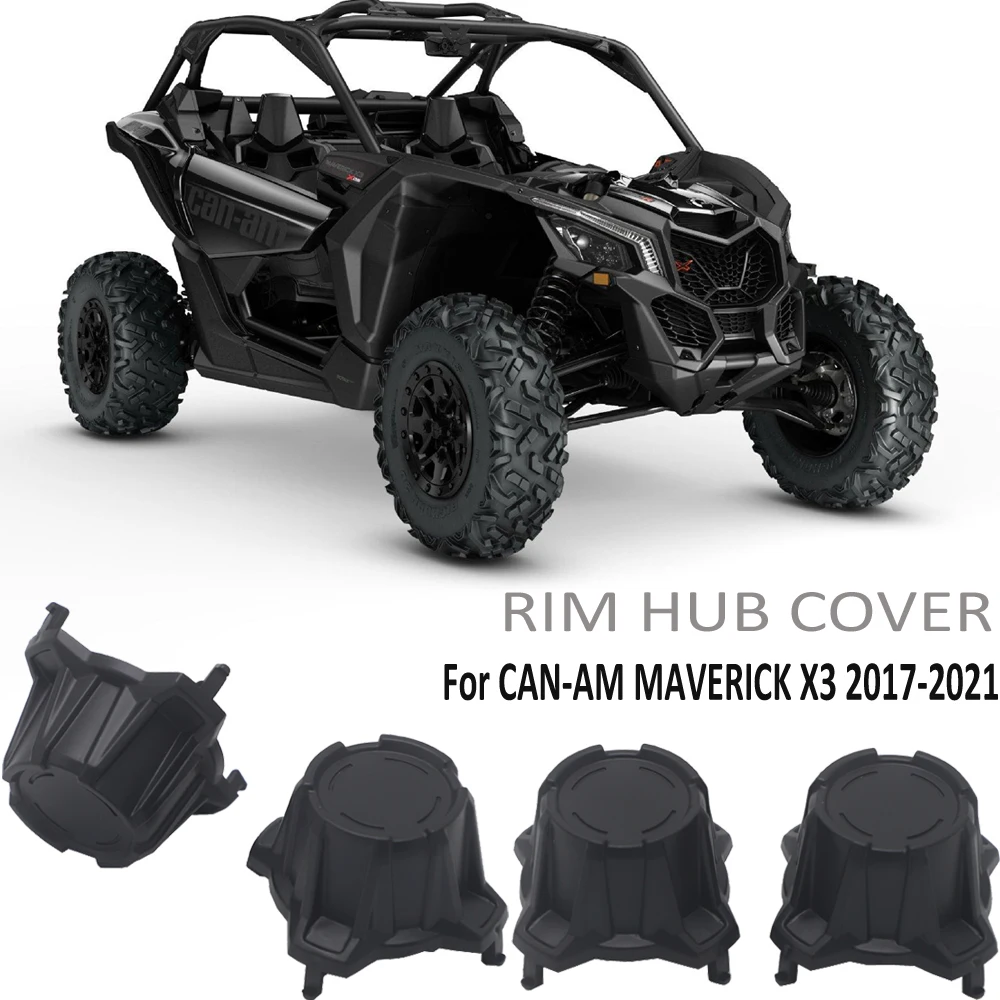 For CAN-AM MAVERICK X3 900 HO Max R 4x4 DS XMR XRC Turbo DPS 2017-2021 2020 2019 2018 Wheel Rim Hub Center Cap Trim Cover