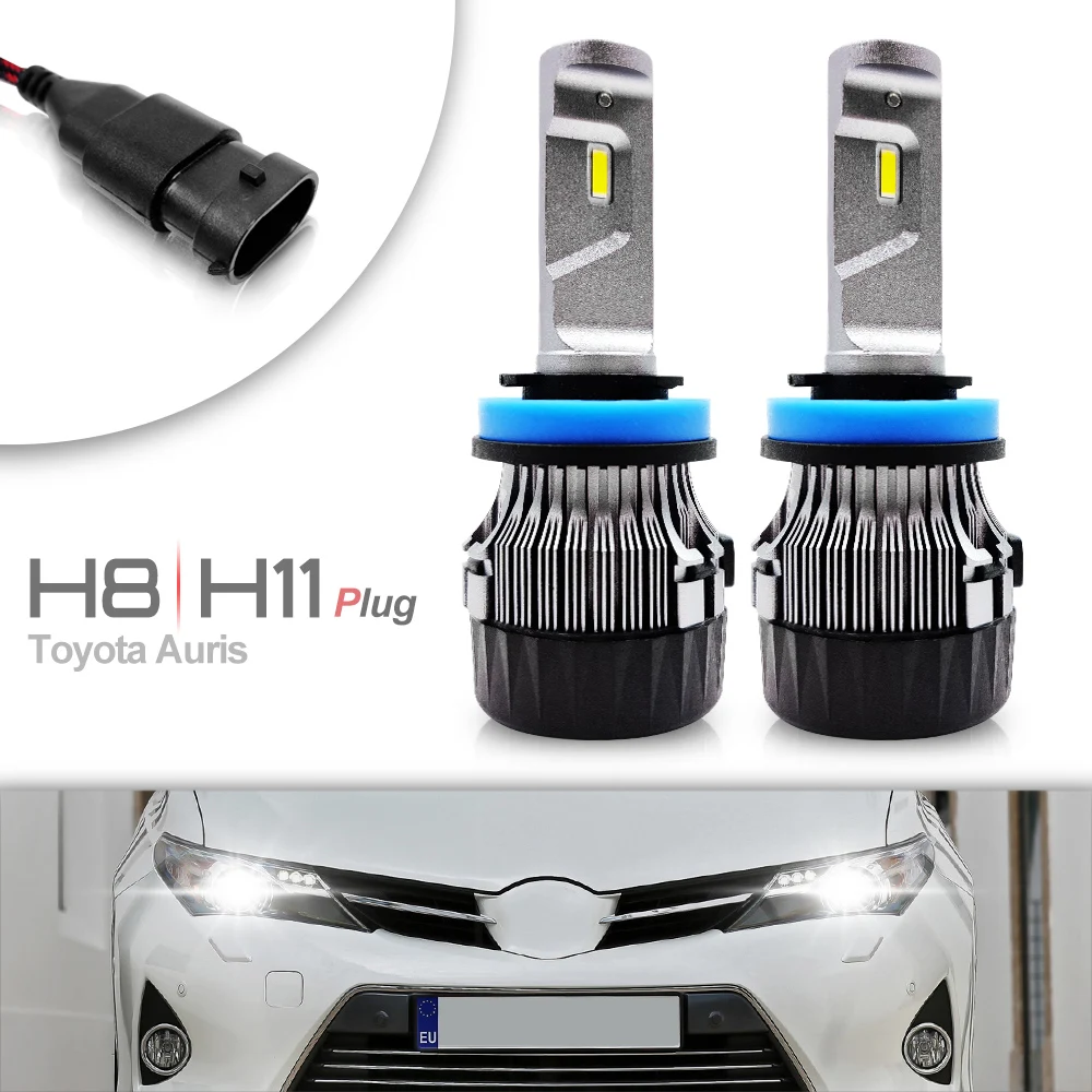 

LED Headlight Bulbs For Toyota Auris 2006 2007 2008-2012 Avensis 2008 2009 2010-2011 Xenon White 60w Dipped Low Beam