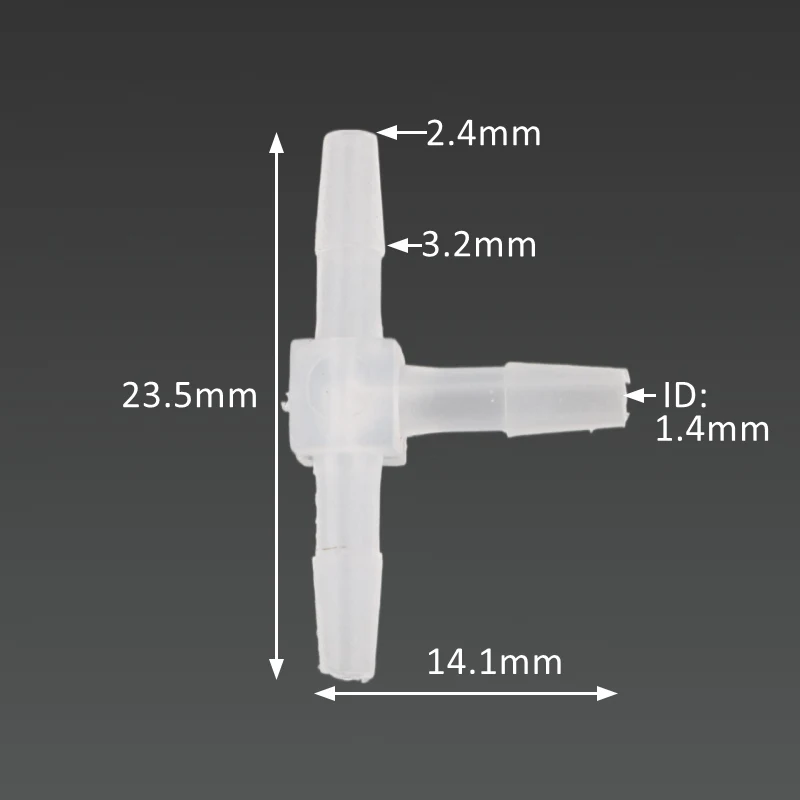 5 ~ 200 sztuk 1.6 ~ 20mm biały PE złącze Tee zbiornik akwarium Adapter Air Pump złączka do rur nawadnianie ogrodu wąż akcesoria