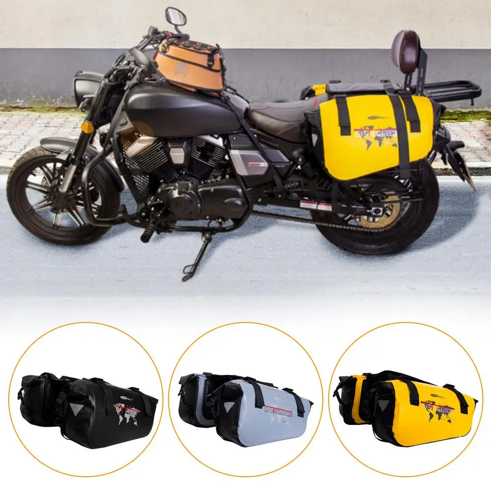 Waterproof Motorcycle Side Storage Bag Large Capacity Wear-Resistance Racing Race Riding Moto Helmet Travel Suitcase Saddlebag