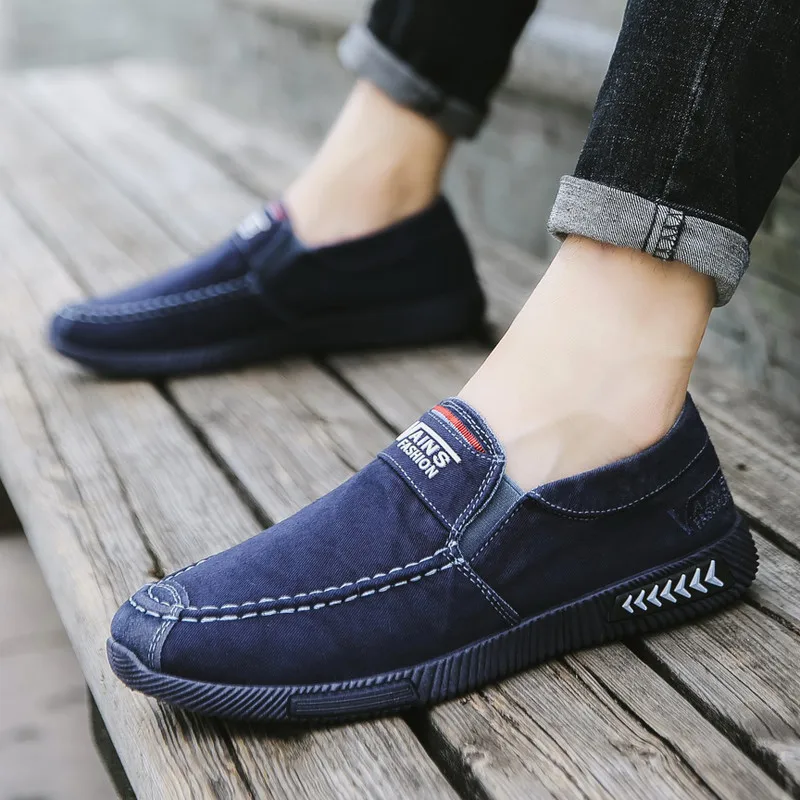 

New Breathable Men Canvas Shoes Comfortable Non-slip Shoes Sports Casual Fashion Men Sneakers Size 39-44