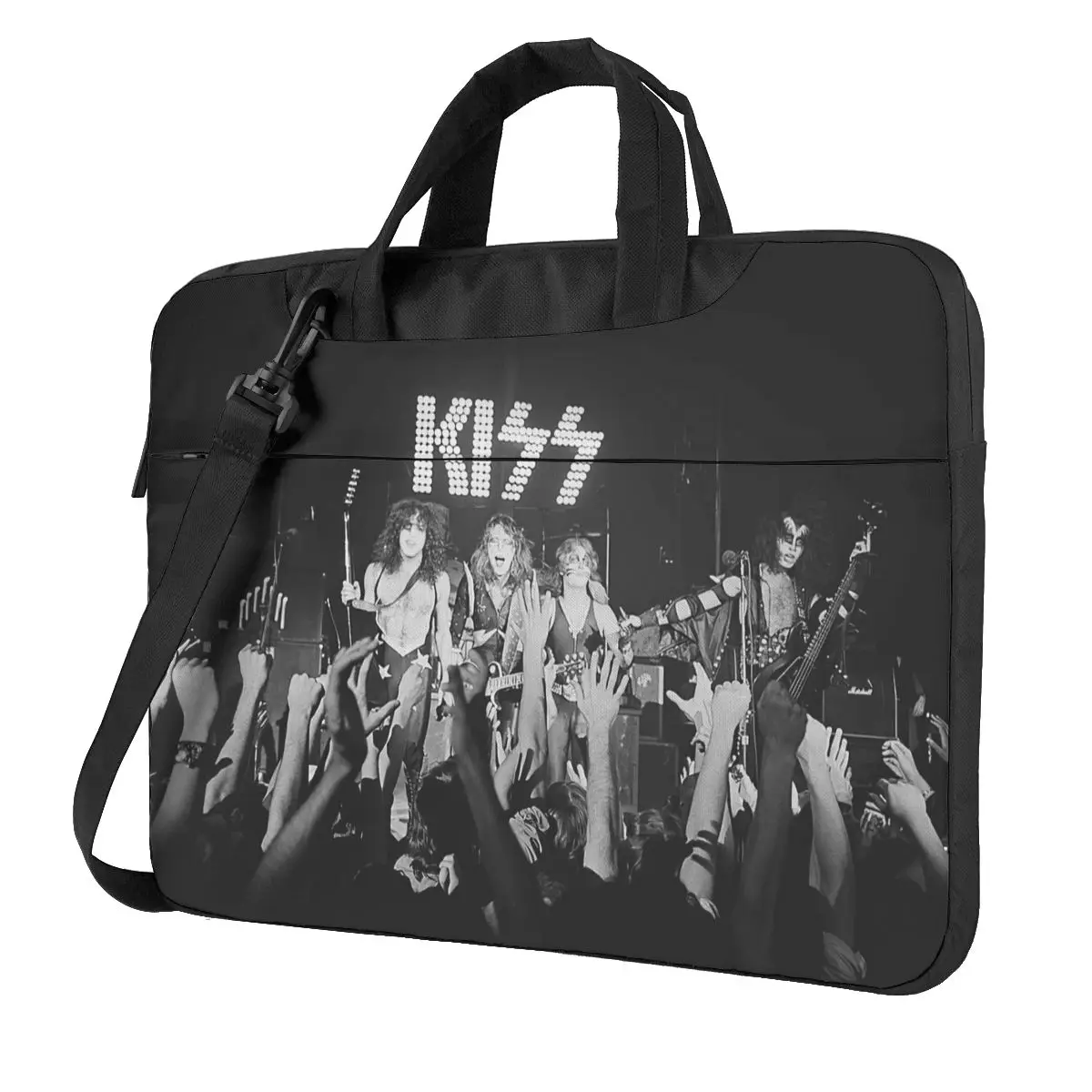 Kiss Band Laptop Bag Case Protective Vintage Computer Bag Bicycle Crossbody Laptop Pouch