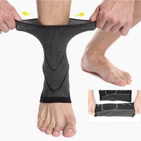 2Pcs Elastic Compression Ankle Support Brace For Men Women Ankle Cuff Basketball Fitness Foot Joint Guard Sport Ankle Protector