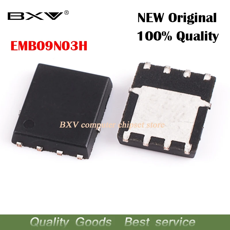 5pcs EMB09N03H EMB09N03 B09N03 5mm*6mm MOSFET QFN-8 new original Free shipping