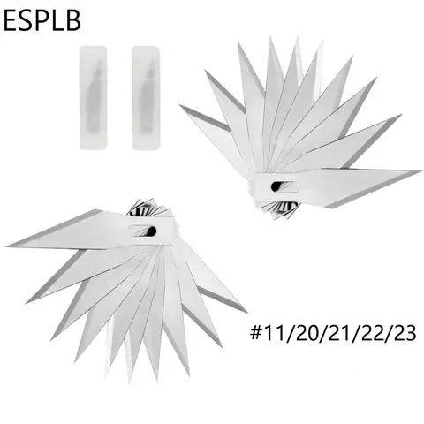 Stainless Steel Engraving Knife Blades 20 pcs ESPLB