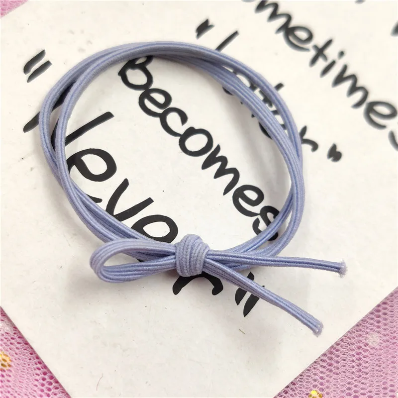 12PCS/LOT Simple tie knot Colors Elastic Hair Bands For Girls Bohemian Headband Scrunchy Korean Kids Hair Accessories For Women